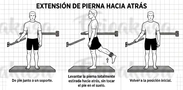 Mover pierna atrás